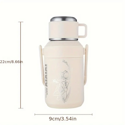 Floral Fusion Stainless Steel Insulated Water Bottle