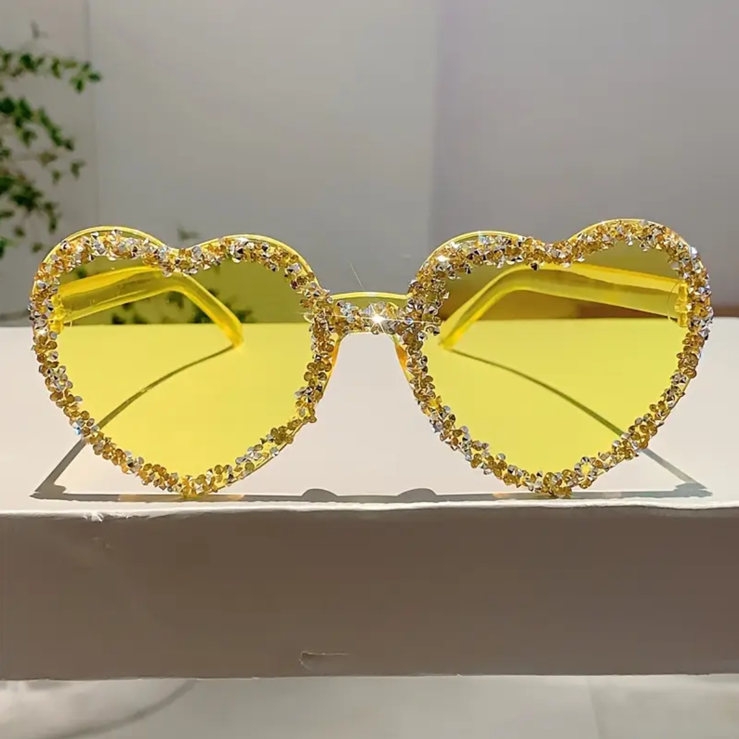 Radiant Heart-Crafted Sparkle Frames