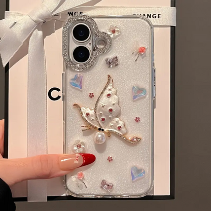 Graceful Floral Butterfly Bliss Case