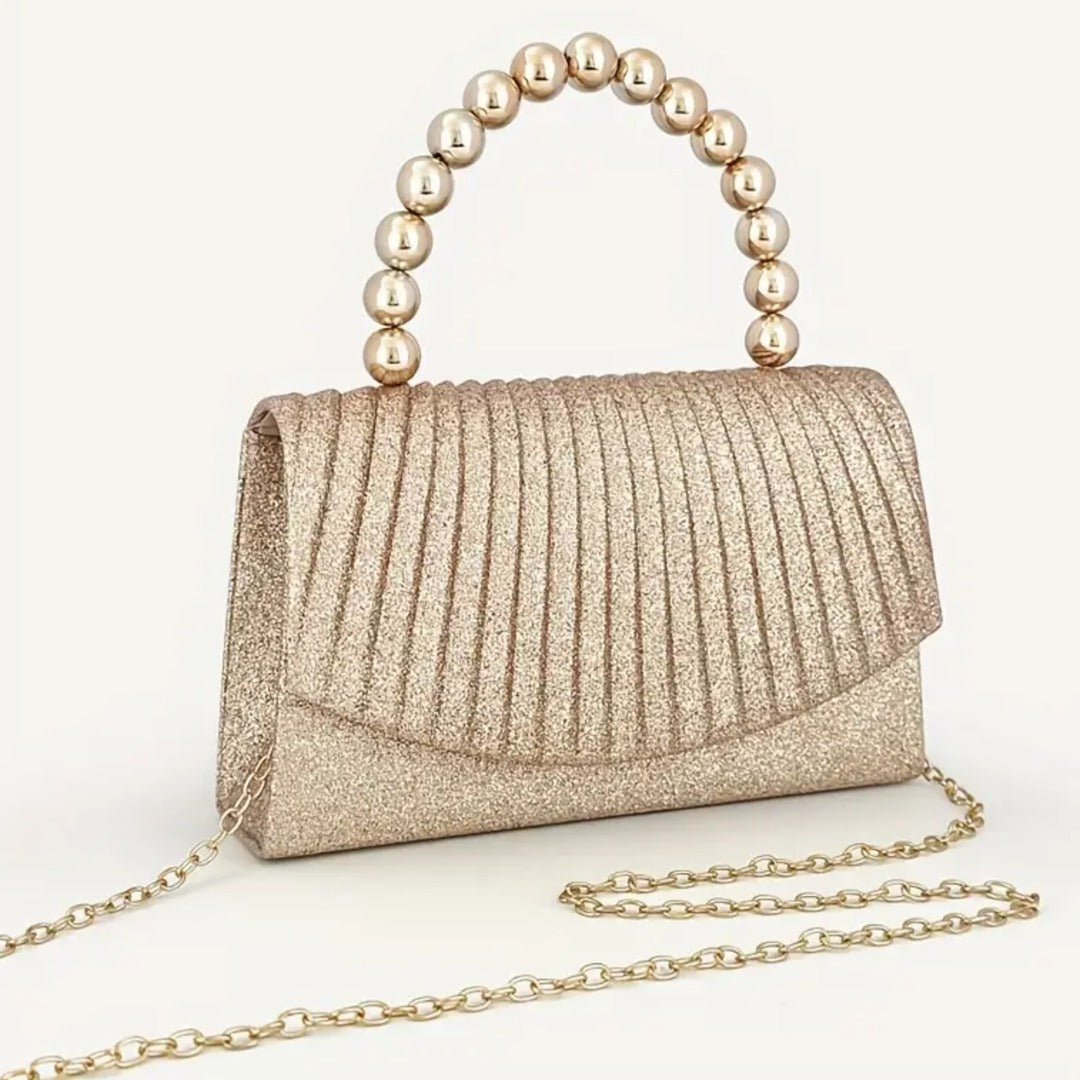 Luxe Pearl Embellished  Clutch
