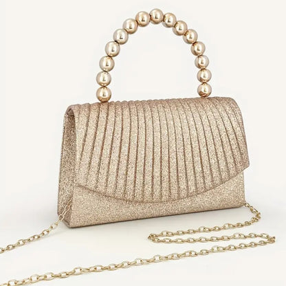 Luxe Pearl Embellished  Clutch