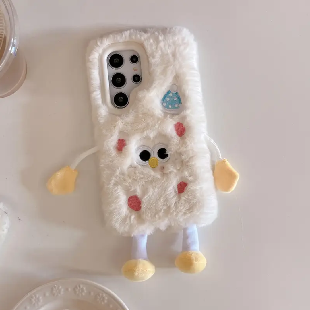 Cute Cartoon Embroidery Case - Samsung