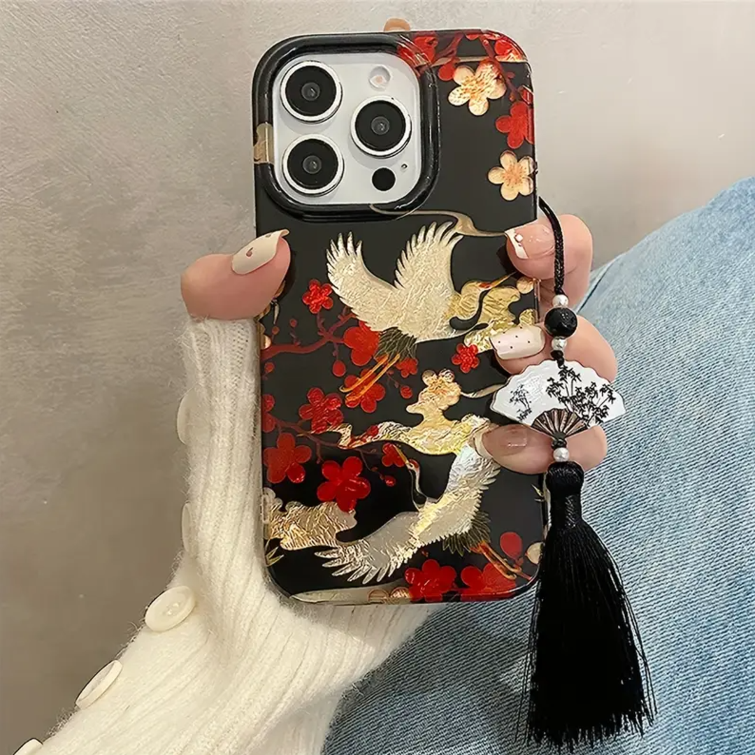 Crane Plum Breeze Serenity Charm Case