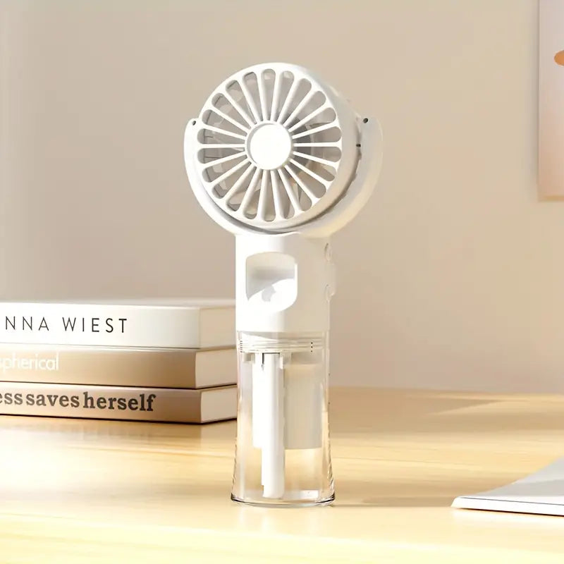 Rechargeable Mini Handheld Spray Fan with Humidifier