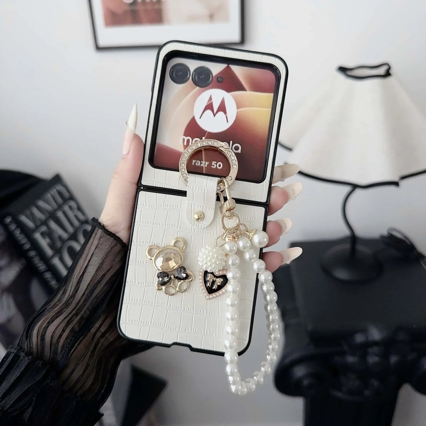 Luxury Pearl Charm Case