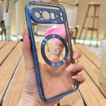 Premium MagSafe Transparent Plating Case - Google Pixel