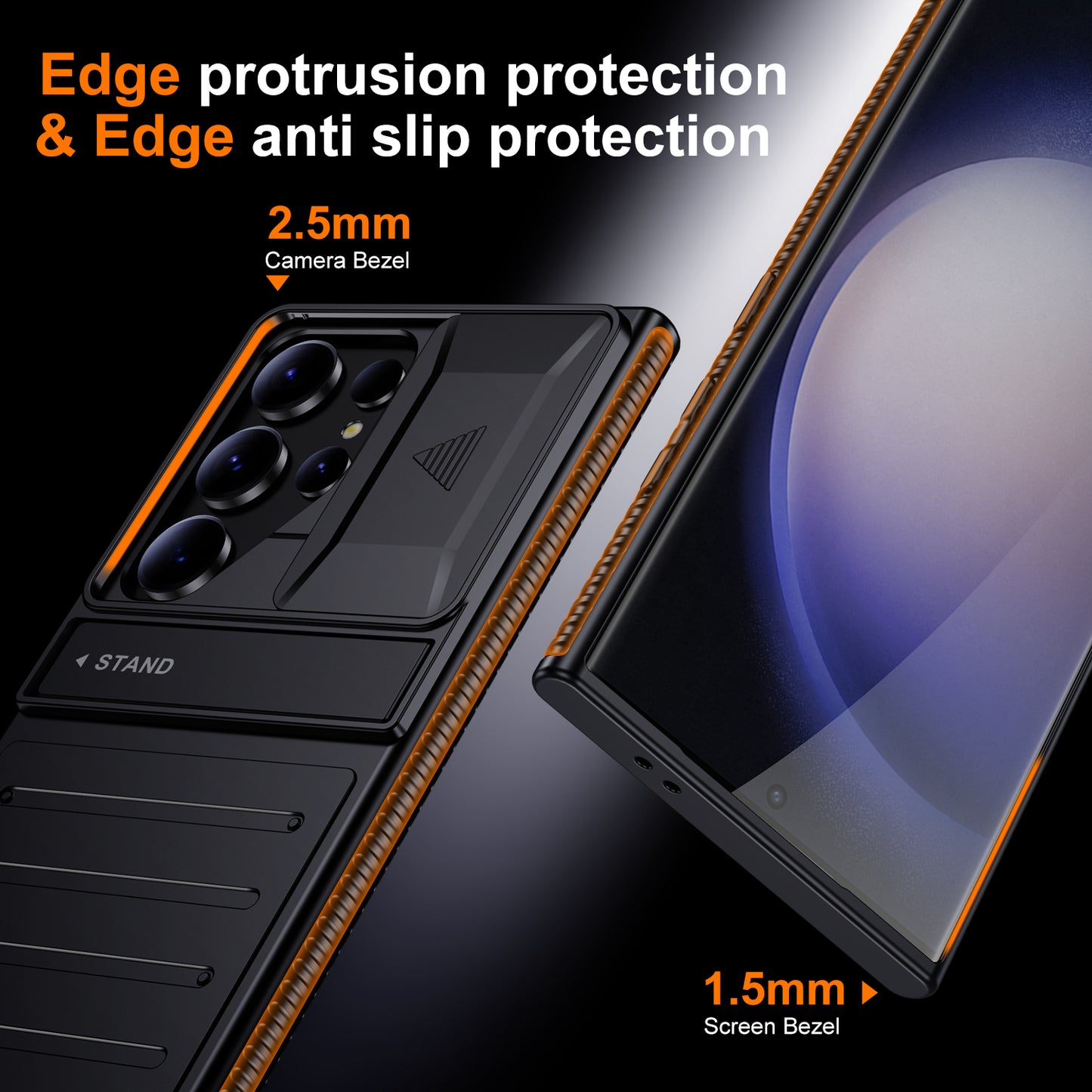 Rugged Airbag Armor Sliding Camera Case - Samsung