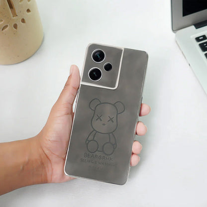Bear Embossed Leather Case - Xiaomi