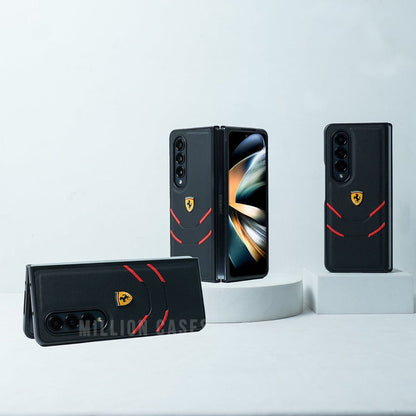 Galaxy Z Fold4 Leather Ferrari Quilted Case